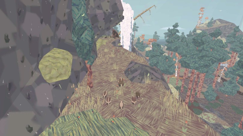 Searching for shelter with cubs in tow